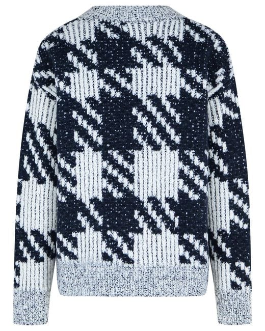 Dries Van Noten Blue And 'Macao' Wool And Alpaca Sweater for men