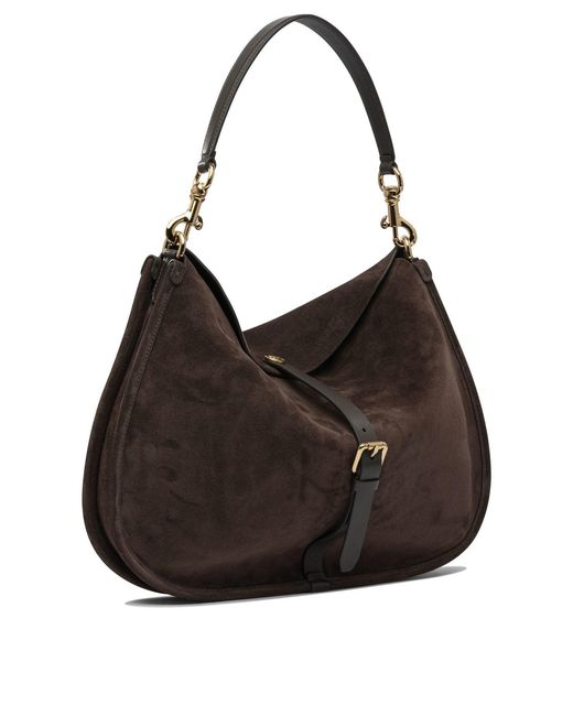 Etro Black Suede "Pony" Bag
