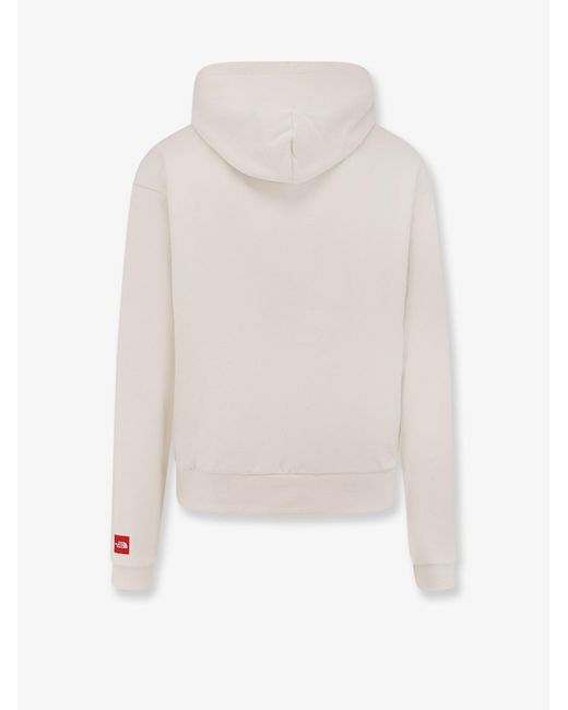 The North Face White Cotton Blend Sweatshirt With Hood for men
