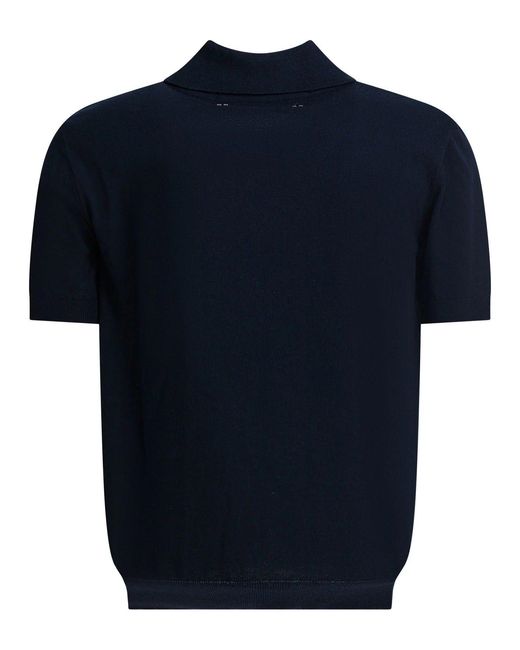 Altum Blue Cotton Polo Shirt for men