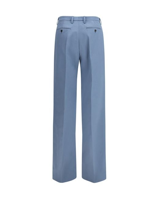 Prada Blue Cotton Chino Pants
