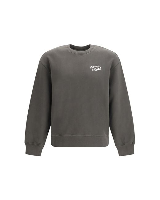 Maison Kitsuné Gray Cotton Sweatshirt Beluga for men