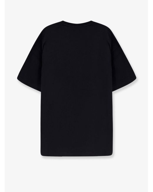 Oamc Peacemaker Black Cotton T-Shirt With Carabinier Print for men