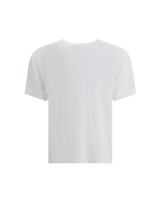 Totême White Crewneck Cotton T-Shirt