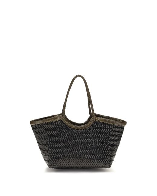 Dragon Diffusion Black Medium Nantucket Handbag/Khaki