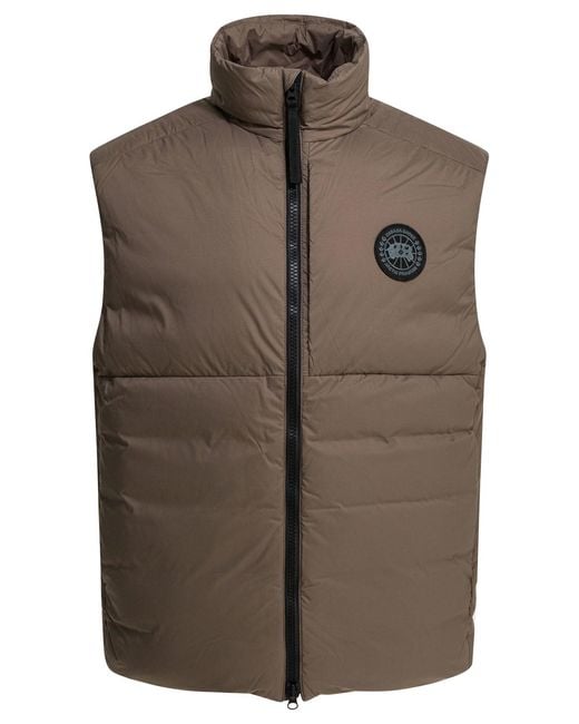 Canada Goose Brown "Lodge Label" Sleeveless Jacket