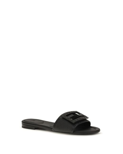 Fendi White Sandals Baguette Calfskin