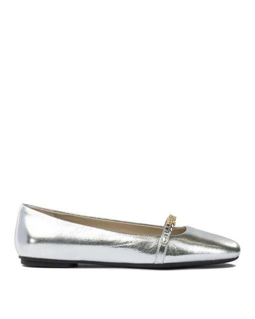 Pinko White Ballerinas
