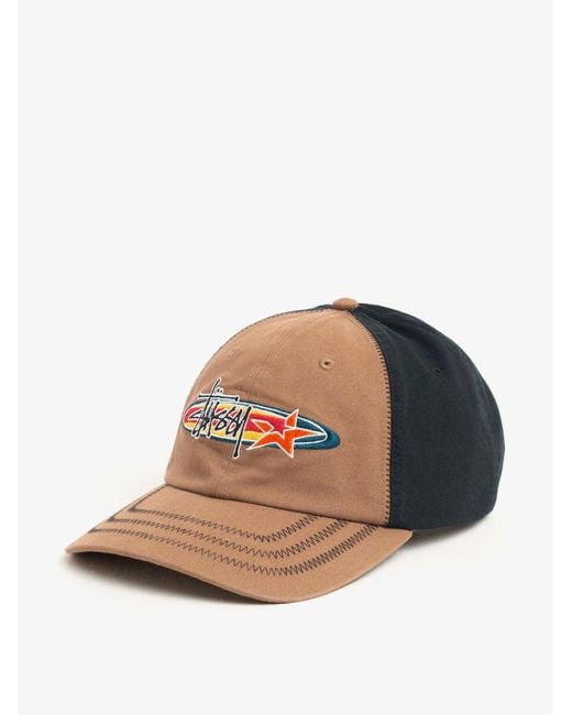 Stussy Brown Lp Oval Star Cotton Baseball Hat for men