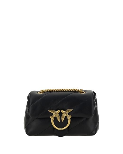 Pinko Black Shoulder Bag Love Mini Puff