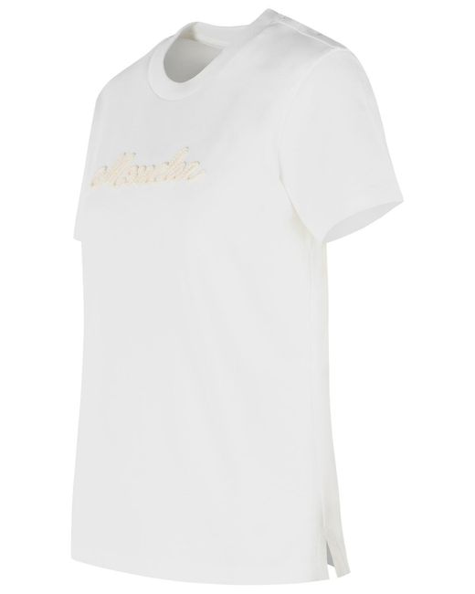 Moncler White Cotton T-Shirt
