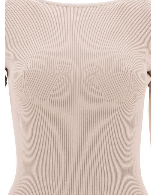 Max Mara Natural Crew-Neck T-Shirt T-Shirts
