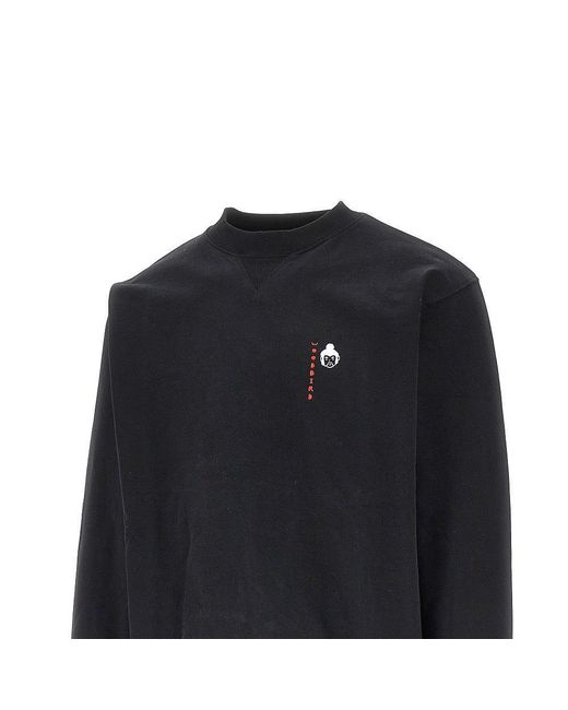 Woodbird Blue 'Wbcane Suma' Crewneck Sweatshirt for men