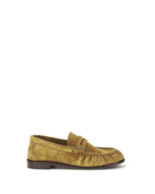 Saint Laurent Metallic Suede Le Loafer Loafers