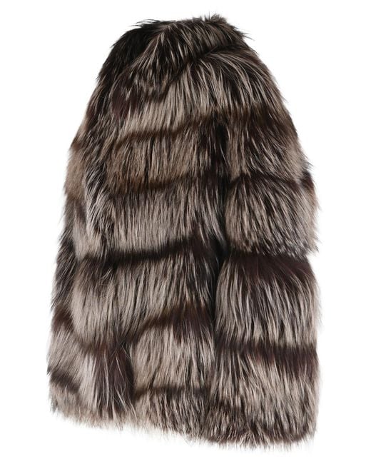 Simonetta Ravizza Brown Banny' Fox Fur Fox Iris' Jacket