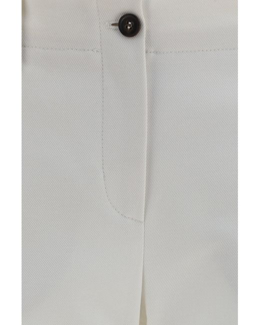 Brunello Cucinelli Gray Slim Flared Pants