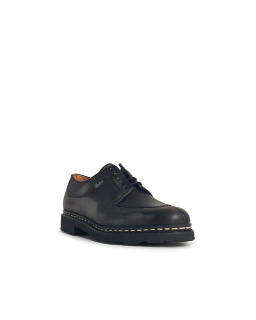 Paraboot Black Avignon Lace-Up Shoes Leather for men