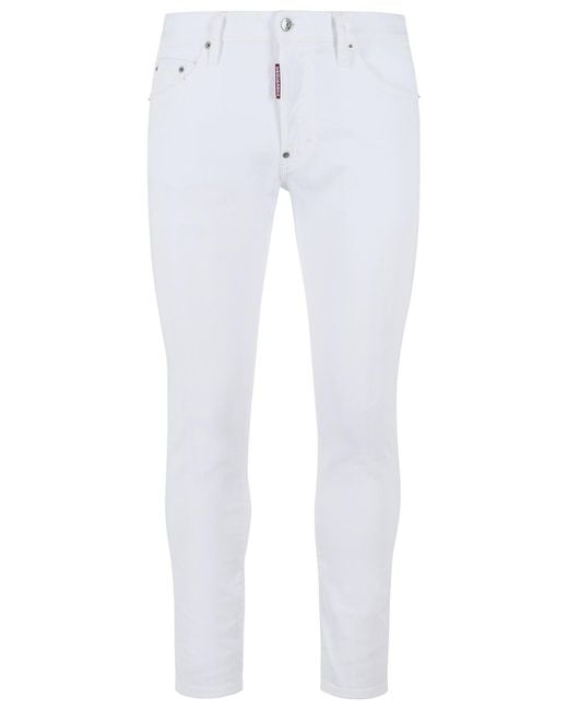 DSquared² White Cotton Jeans for men