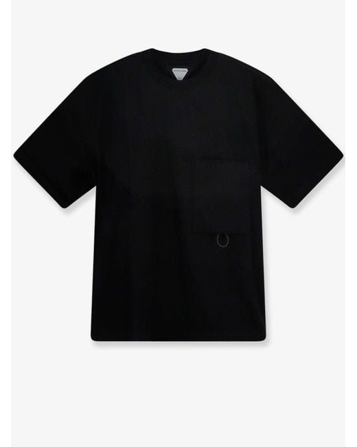 Bottega Veneta Black Compact Cotton T-Shirt for men