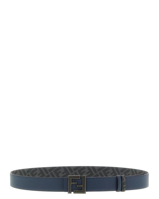 Fendi Black Reversible Ff Belt for men