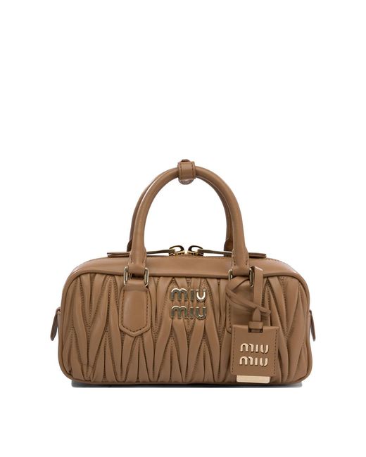 Miu Miu Brown "Arcadie" Small Handbag