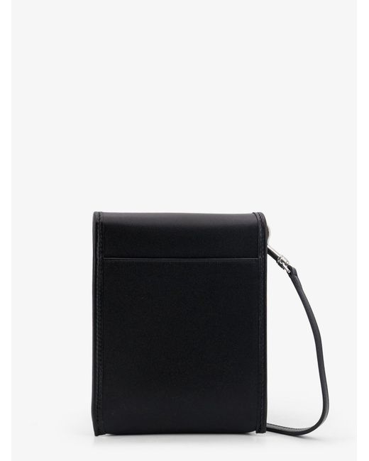 Céline Black Soft Triomphe Leather Belt Bag for men
