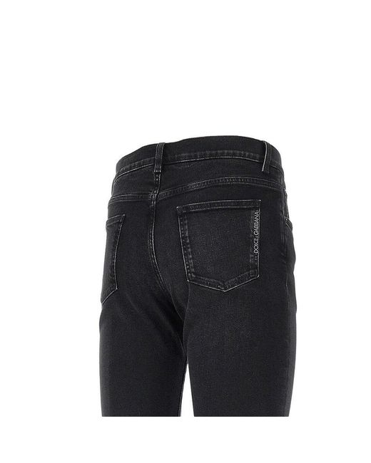 Dolce & Gabbana Black Dolce&Gabbana Stretch Denim Slim Fit Jeans for men