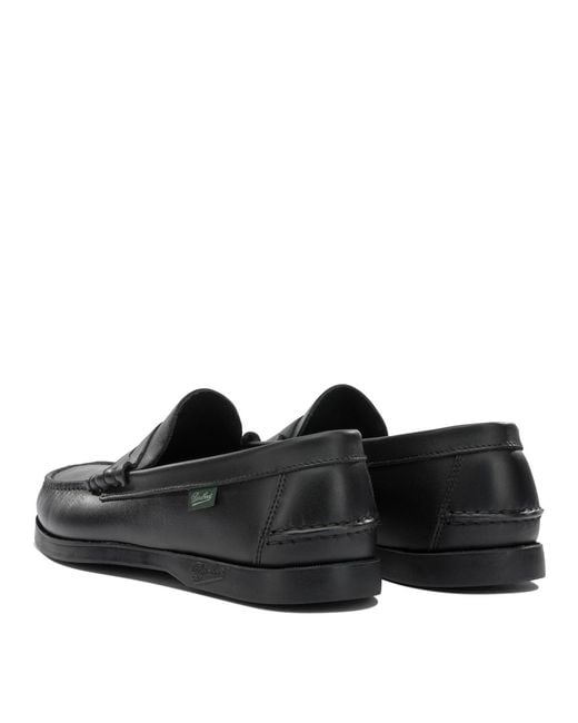 Paraboot Black "Coraux Marine" Moccasins for men