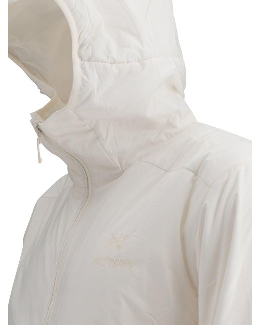 Arc'teryx White Atom Hoody Jacket for men