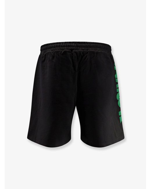 Barrow Black Cotton Bermuda Shorts for men