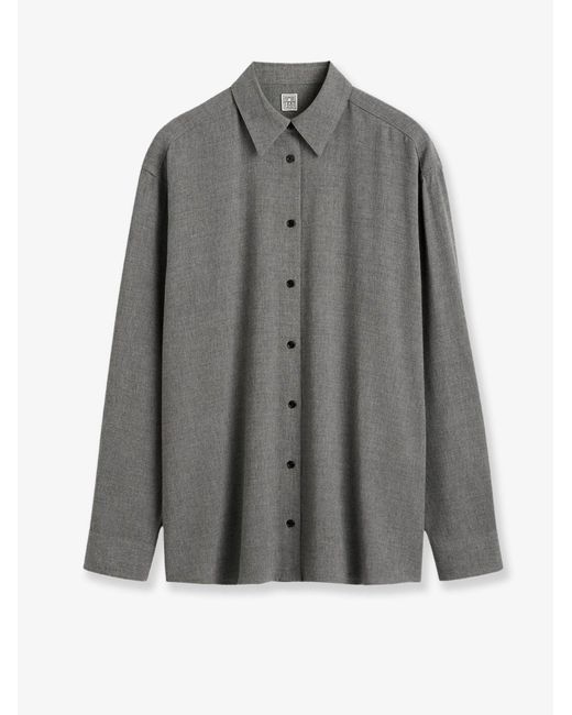 Totême Gray Viscose Blend Shirt