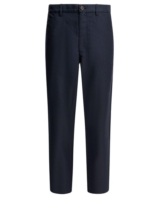 Comme des Garçons Blue Wool Blend Pants for men
