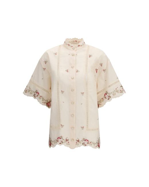 Zimmermann White Patience Shirt