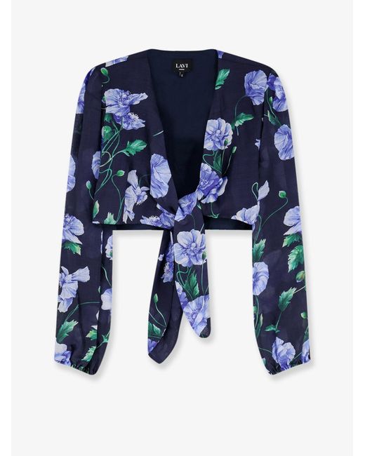 Women's Blue Shirt Cactus Ramie