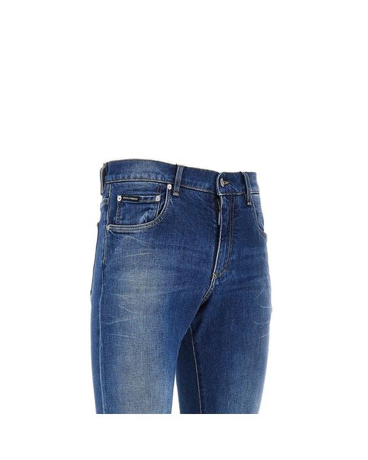 Dolce & Gabbana Blue Dolce&Gabbana Stretch Denim Slim Fit Jeans for men