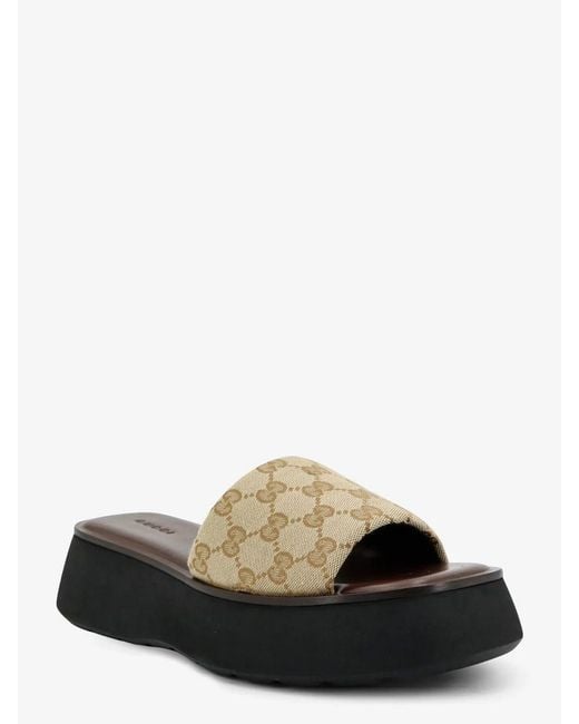 Gucci Black Platform Sandals