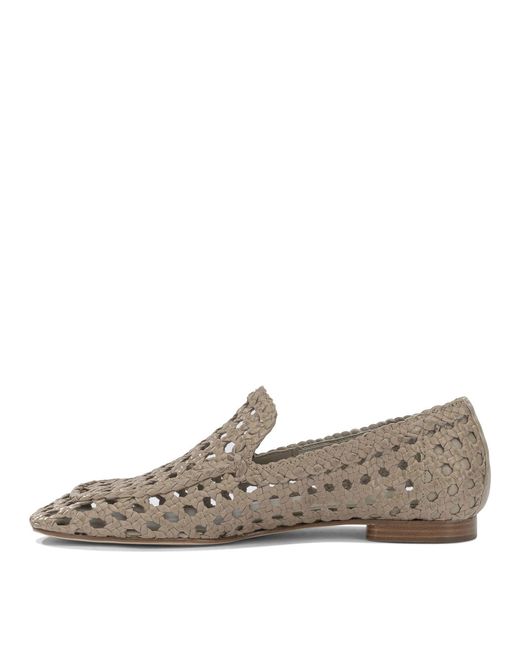 Pons Quintana Gray Leather Loafers