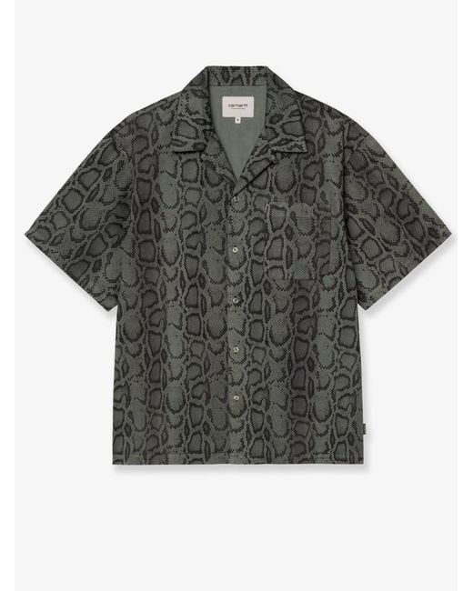 Carhartt Gray Snake Camouflage Cotton Shirt for men