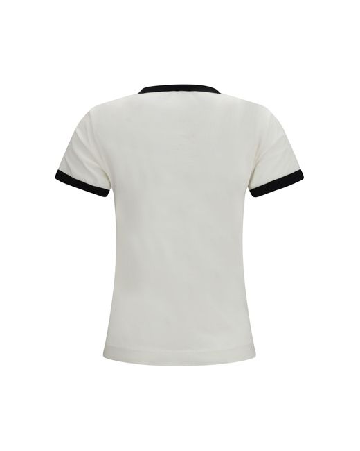 Pinko White Imperia T-Shirt Bianco/Nero