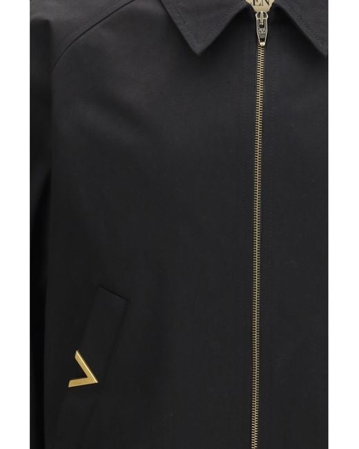 Valentino Black Collared Jacket for men