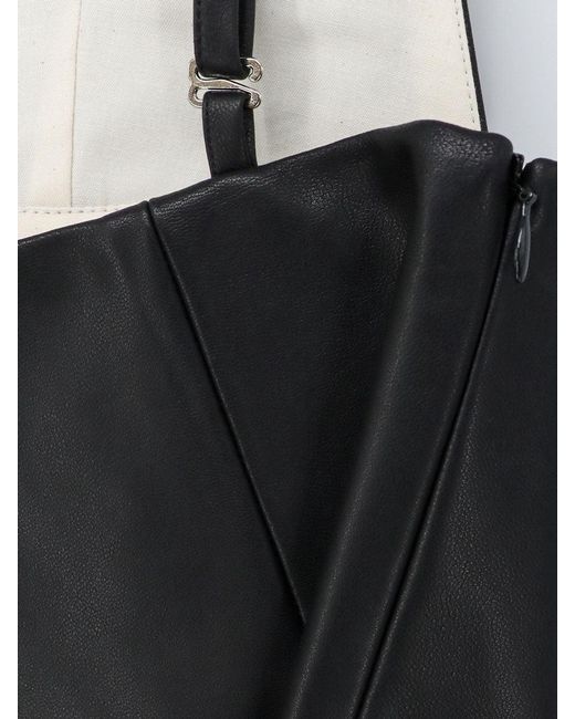 LAMRONS Black Leather Top