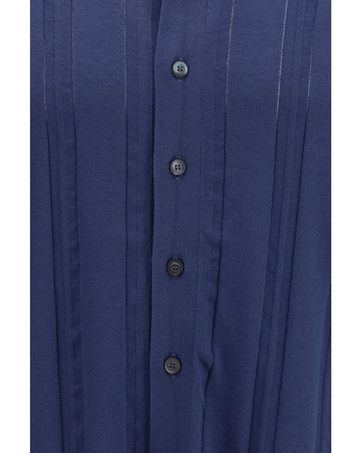 Piacenza Cashmere Blue Polo Shirt for men
