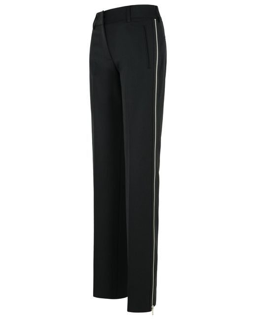 MSGM Black Polyester Pants