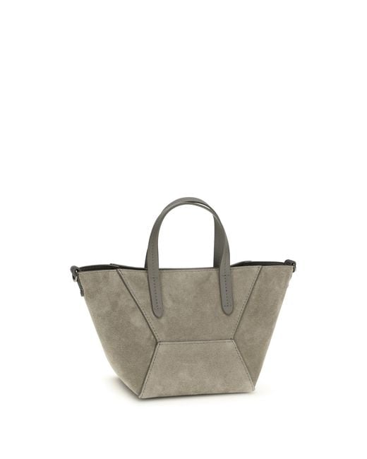 Brunello Cucinelli Multicolor Suede Shoulder Bag