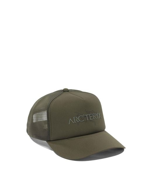 Arc'teryx Green Bird Word Trucker Hat for men