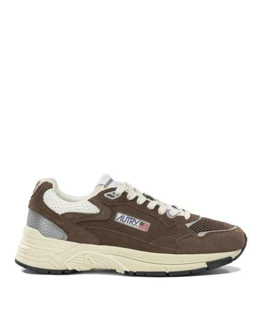 Autry White "Hyperway" Low Top Sneakers for men