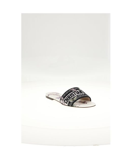 Dior White Dior Dway Slide 0.5Cm