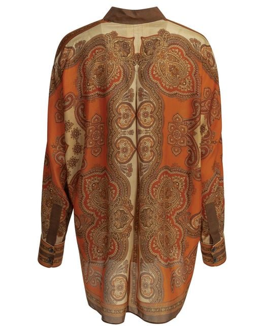 Zimmermann Brown "Mahon" Casual Shirt