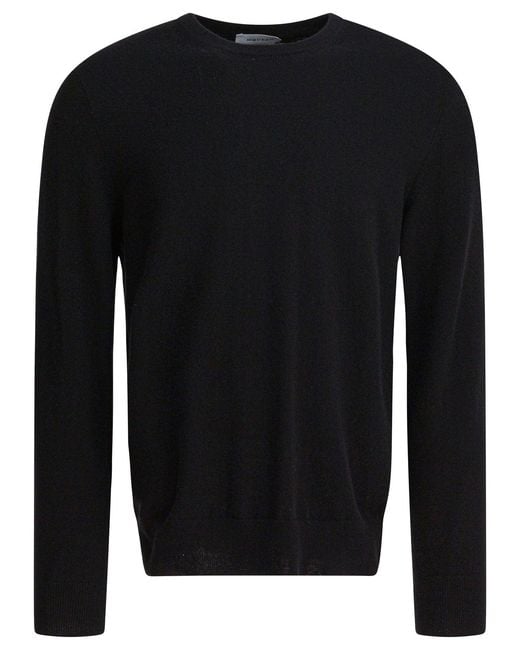 McQueen Black Crew-Neck Sweater for men