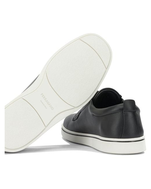 Ferragamo Black "Alfie" Slip-On for men